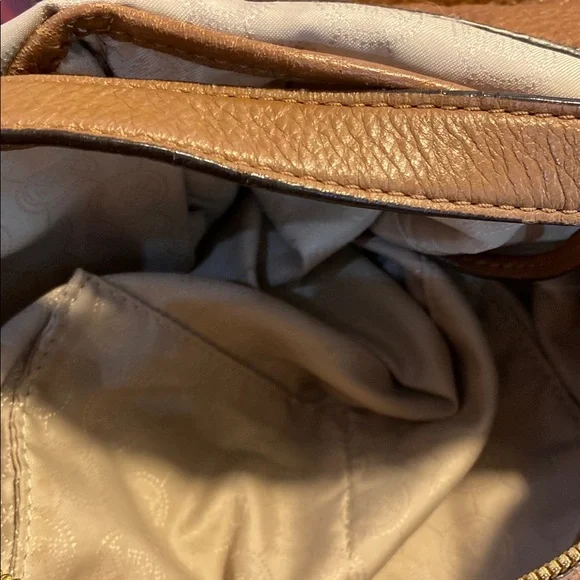 Michael Kors Brown Shoulder Bag with Tassel Detail
